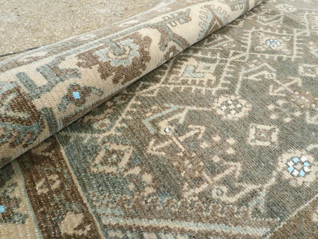 Vintage Persian Malayer Throw Rug, No.28592 - Gsblank