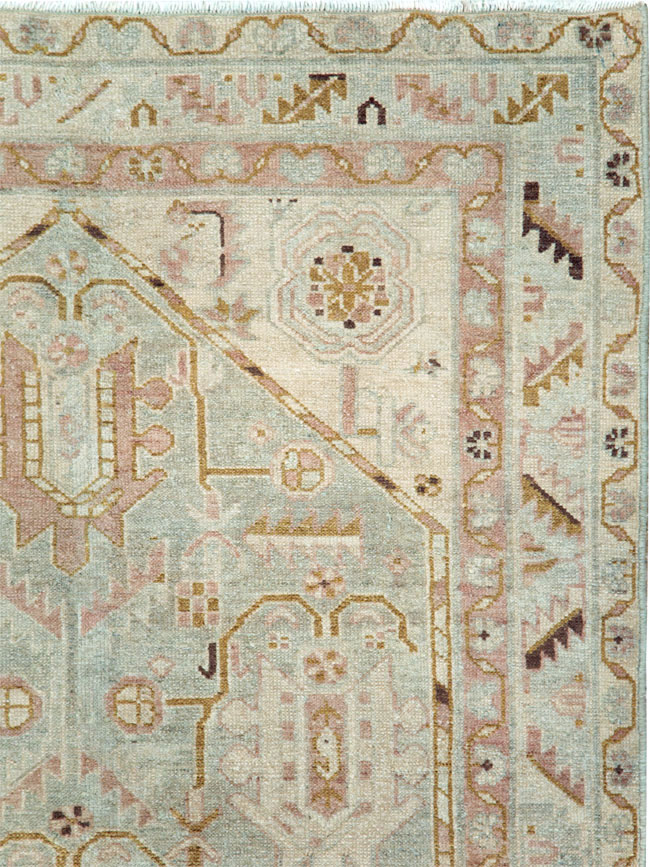 Vintage Persian Malayer Accent Rug, No.28593 - Gsblank