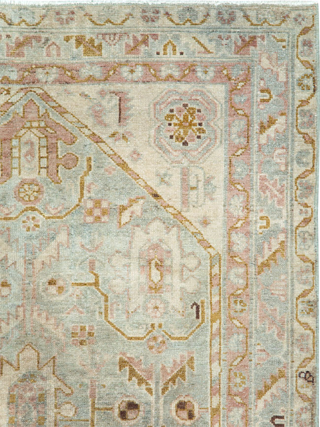 Vintage Persian Malayer Accent Rug, No.28593 - Gsblank