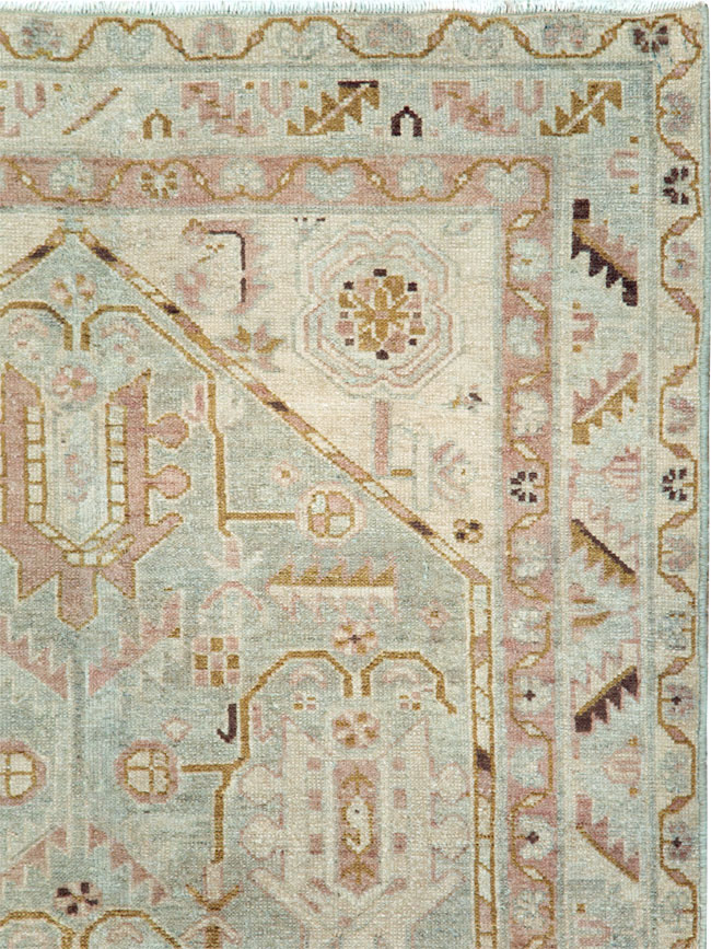 Vintage Persian Malayer Accent Rug, No.28593 - Gsblank