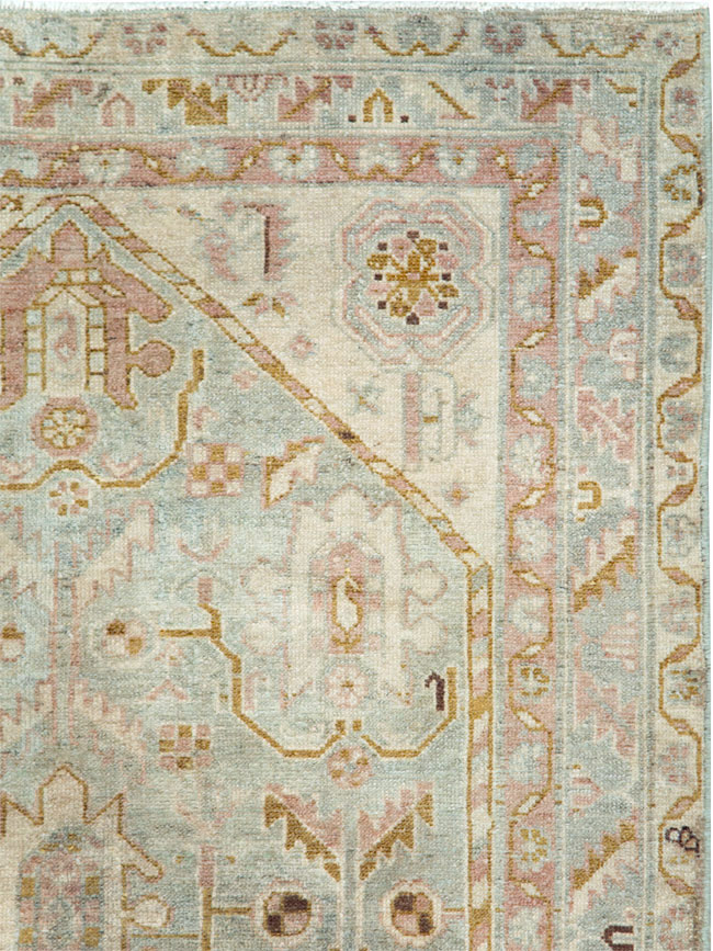 Vintage Persian Malayer Accent Rug, No.28593 - Gsblank