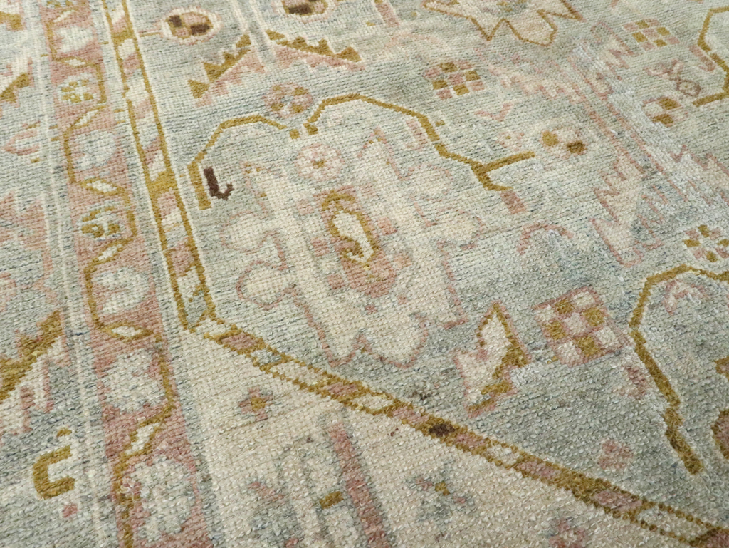 Vintage Persian Malayer Accent Rug, No.28593 - Gsblank