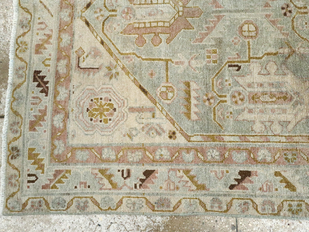 Vintage Persian Malayer Accent Rug, No.28593 - Gsblank