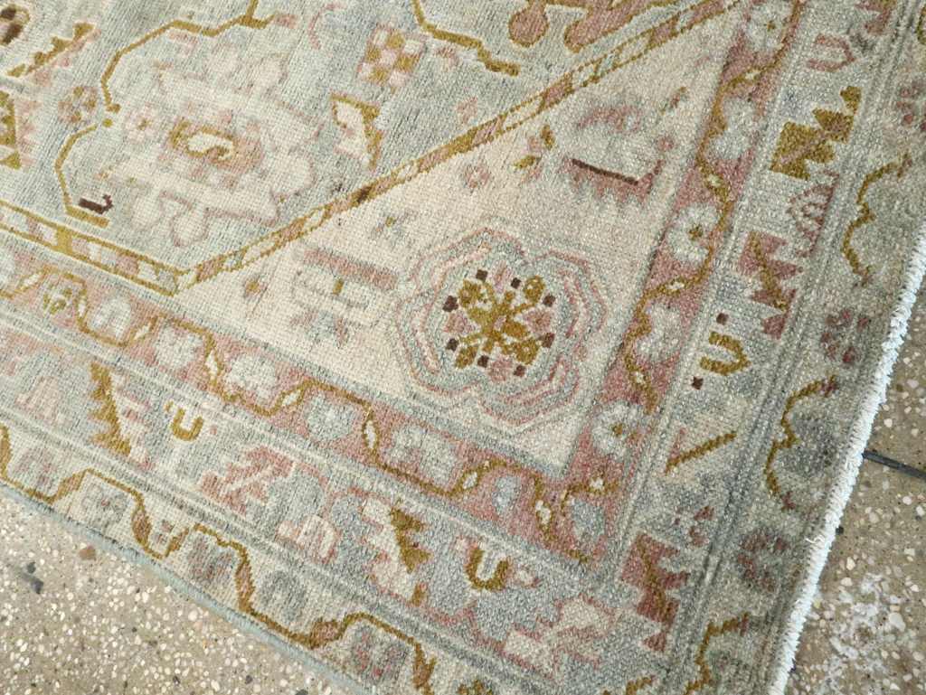 Vintage Persian Malayer Accent Rug, No.28593 - Gsblank