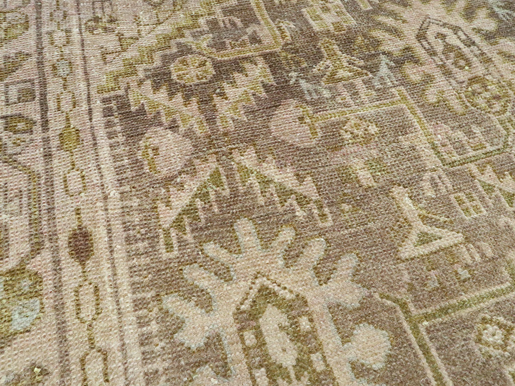 Vintage Persian Malayer Accent Rug, No.28594 - Gsblank