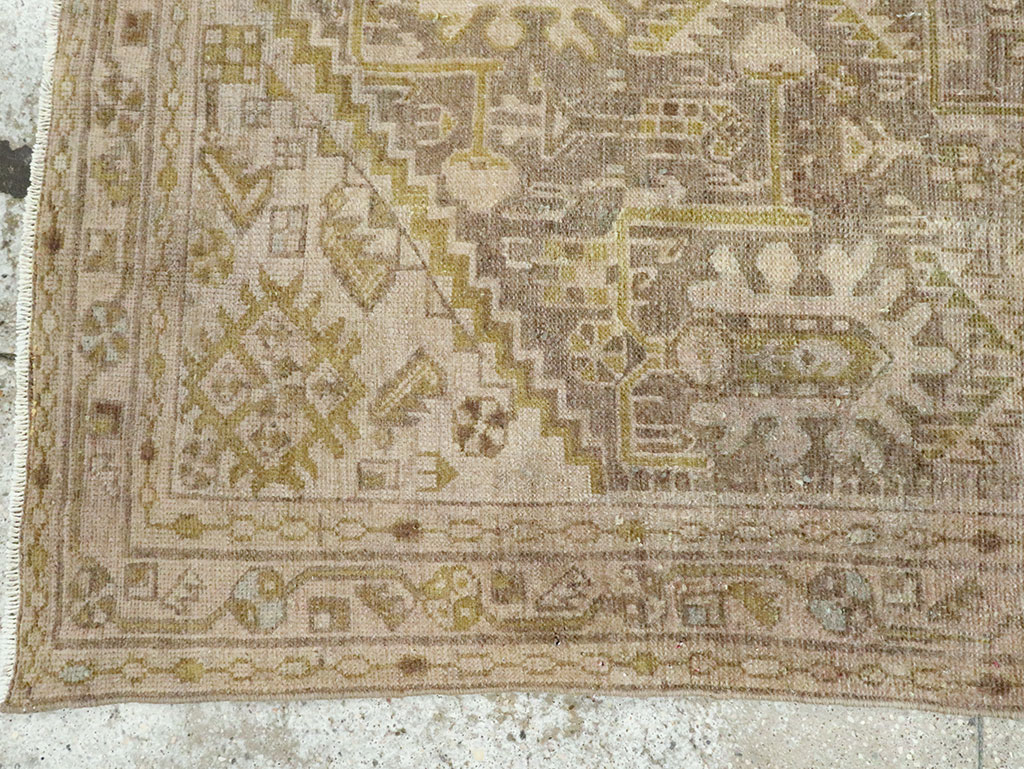 Vintage Persian Malayer Accent Rug, No.28594 - Gsblank