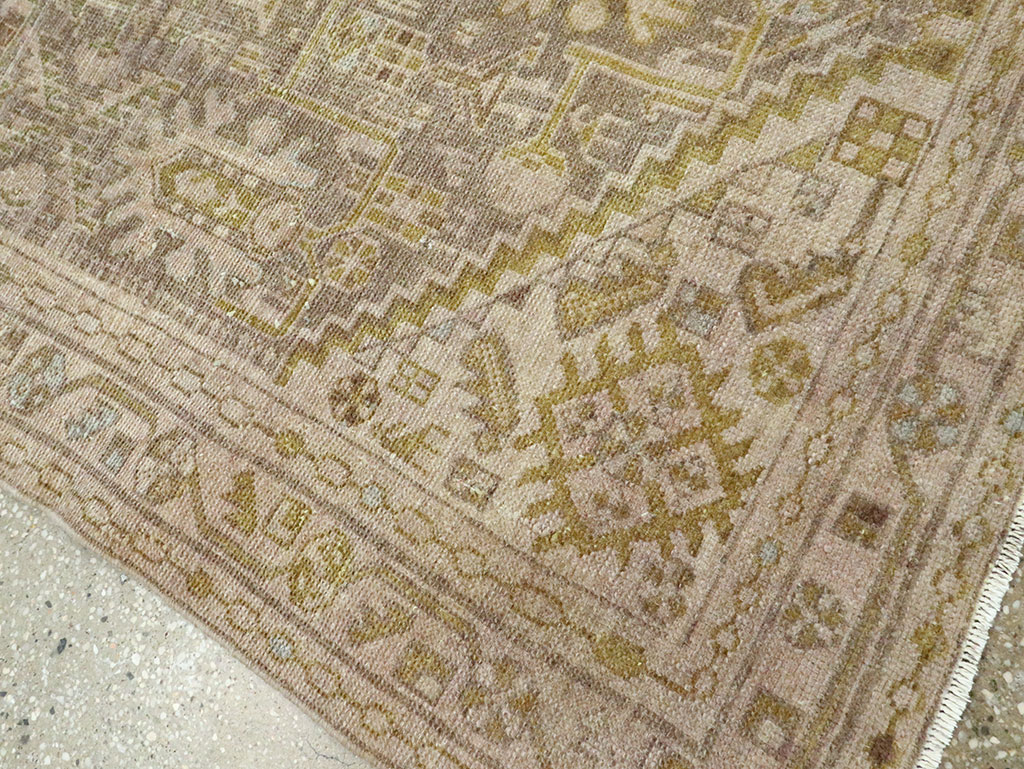 Vintage Persian Malayer Accent Rug, No.28594 - Gsblank