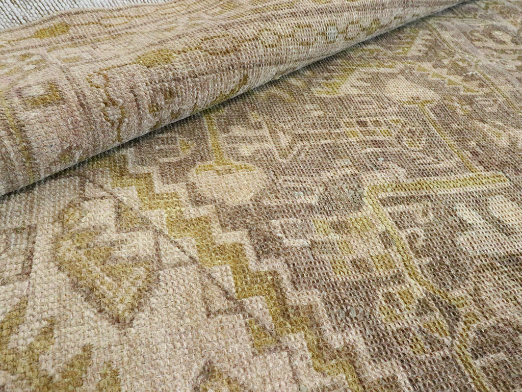 Vintage Persian Malayer Accent Rug, No.28594 - Gsblank