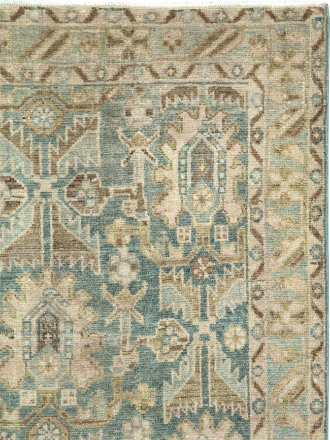 Vintage Persian Malayer Throw Rug, No.28596 - Gsblank