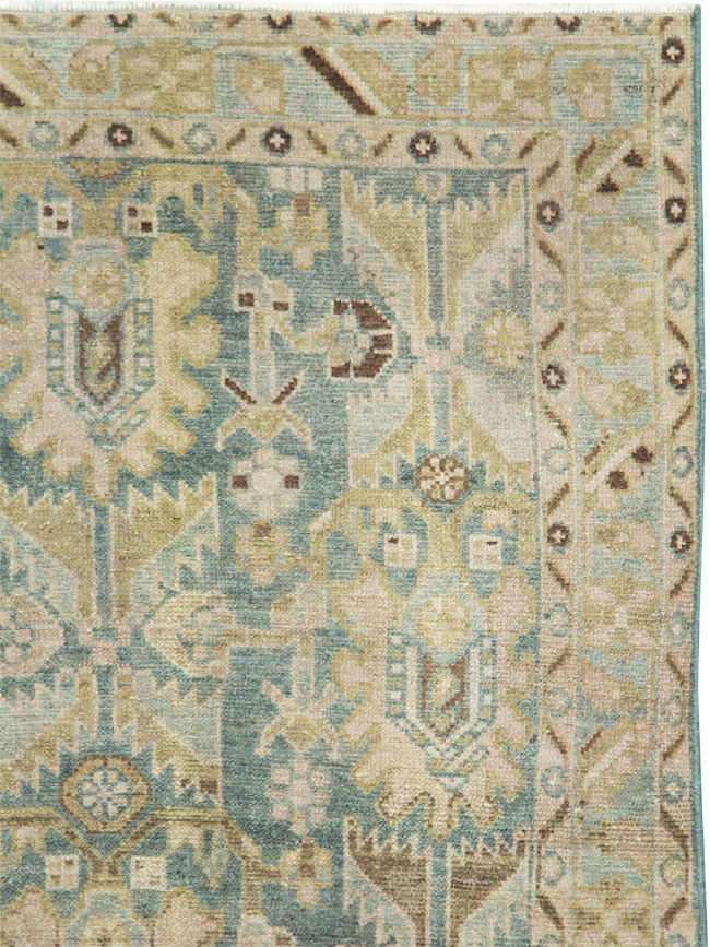 Vintage Persian Malayer Throw Rug, No.28596 - Gsblank
