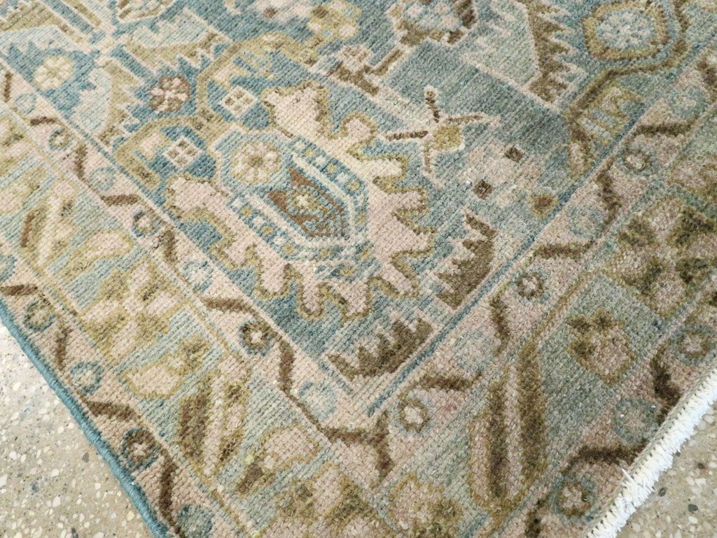 Vintage Persian Malayer Throw Rug, No.28596 - Gsblank