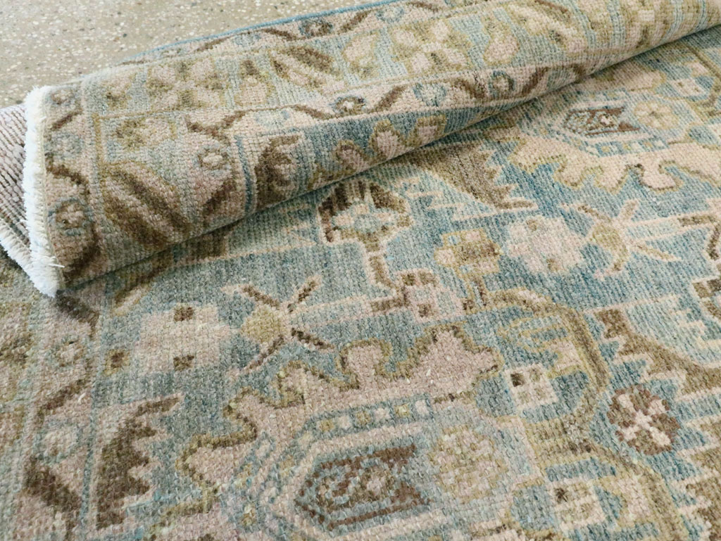 Vintage Persian Malayer Throw Rug, No.28596 - Gsblank