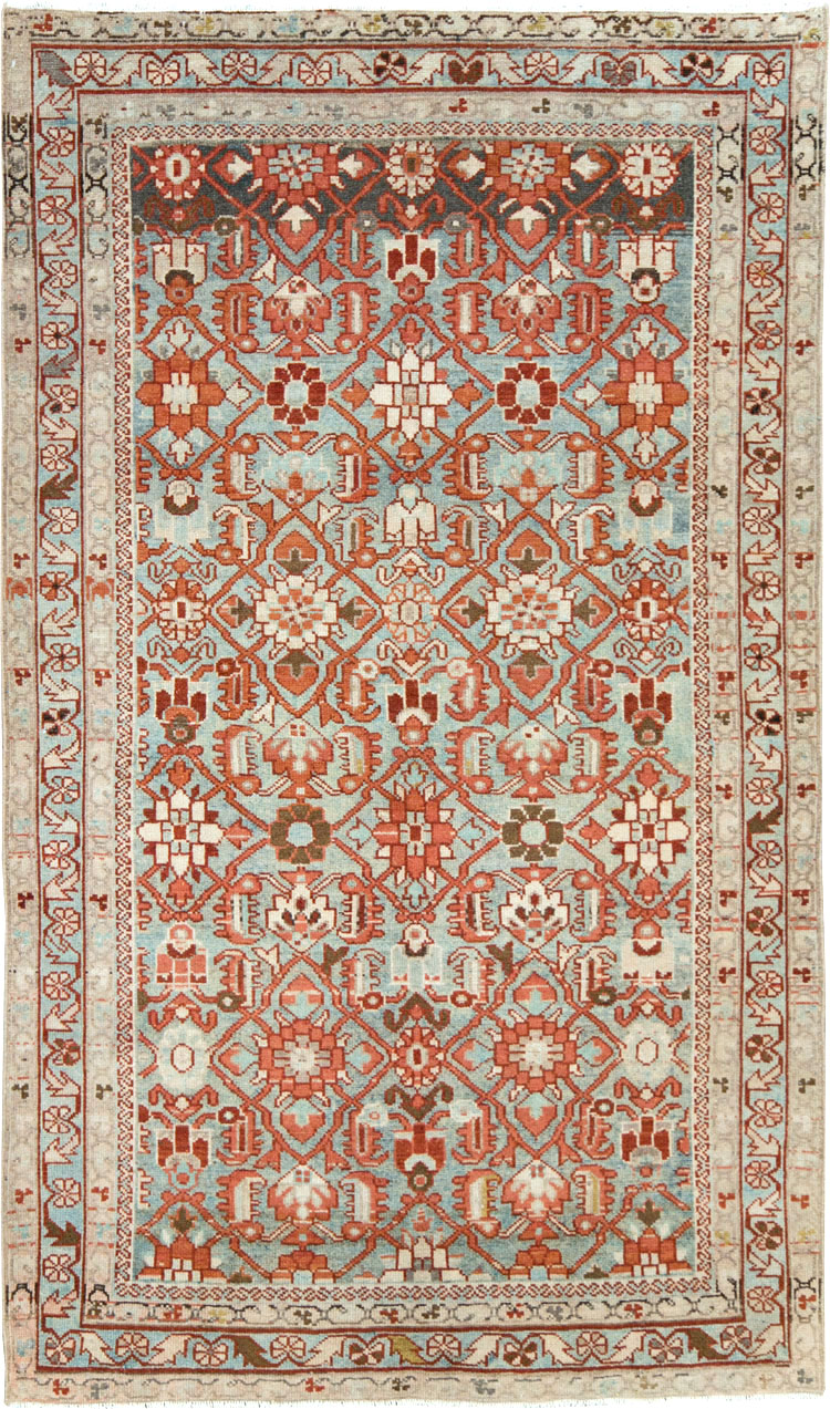 Vintage Persian Malayer Accent Rug, No.28597 - Gsblank
