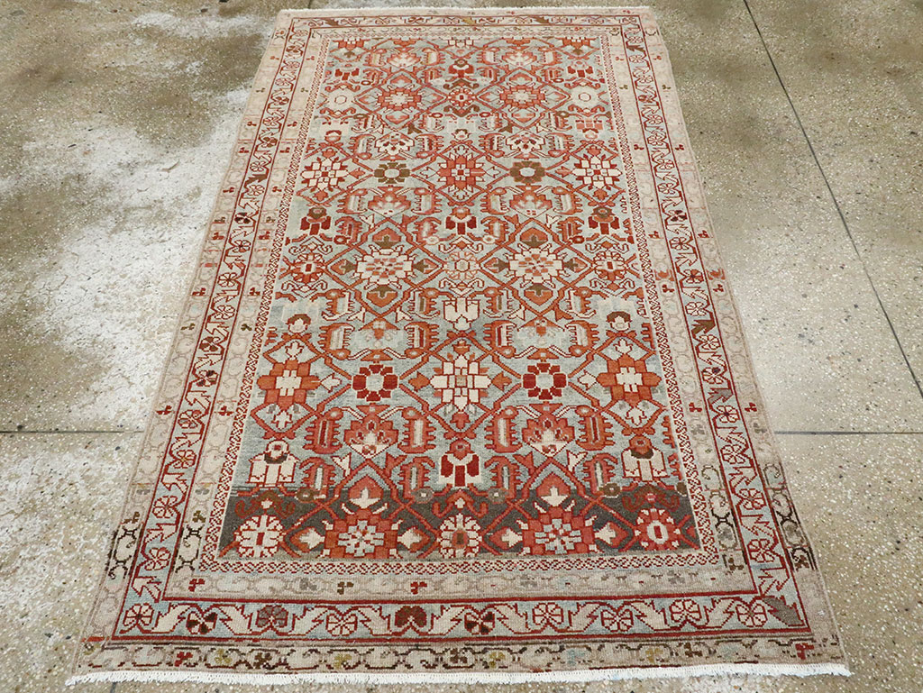Vintage Persian Malayer Accent Rug, No.28597 - Gsblank