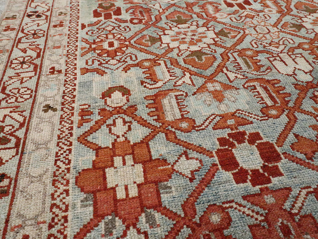 Vintage Persian Malayer Accent Rug, No.28597 - Gsblank