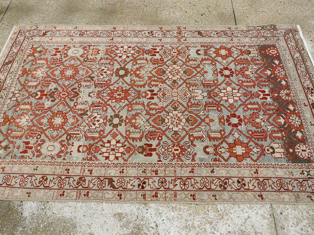 Vintage Persian Malayer Accent Rug, No.28597 - Gsblank
