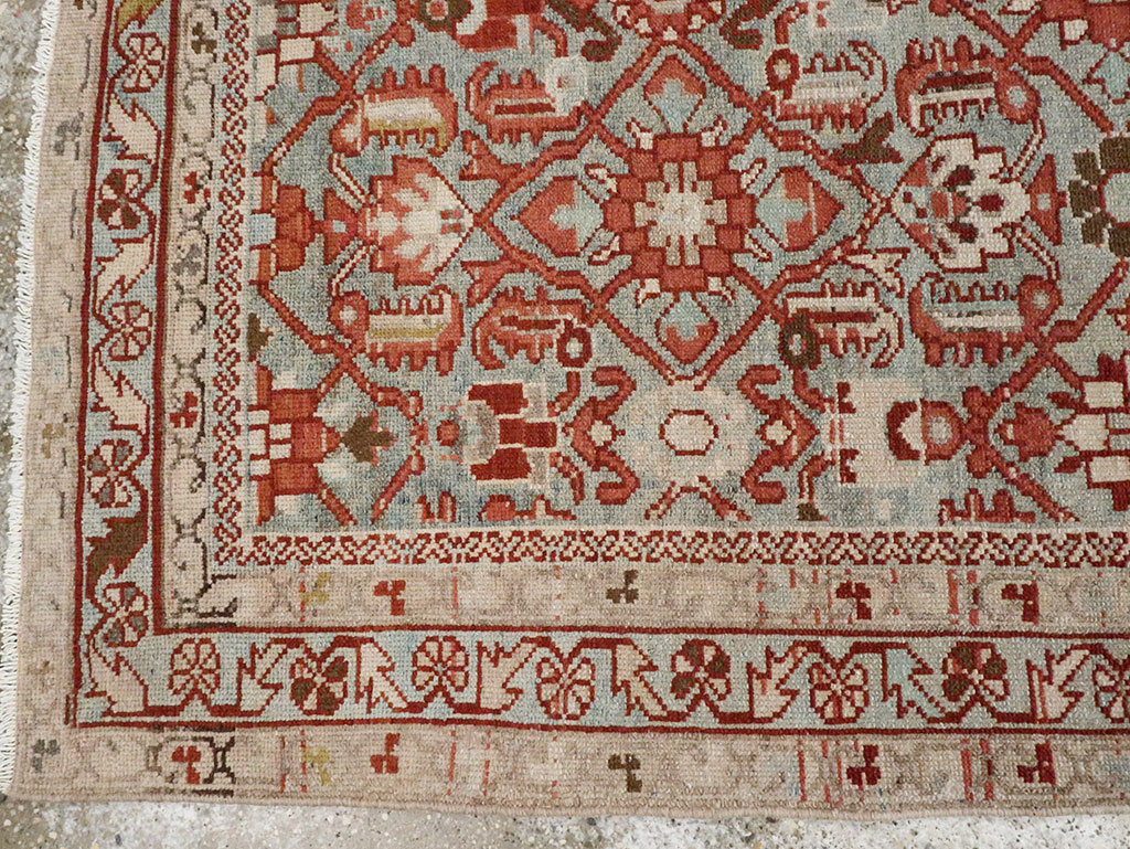 Vintage Persian Malayer Accent Rug, No.28597 - Gsblank