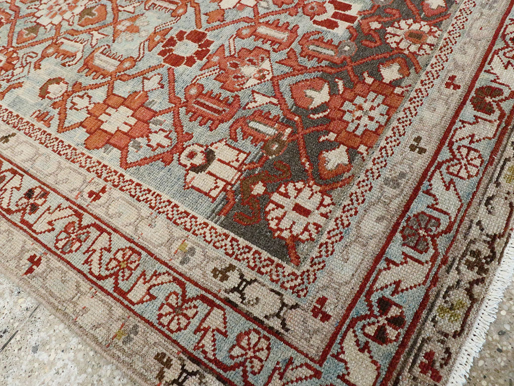 Vintage Persian Malayer Accent Rug, No.28597 - Gsblank