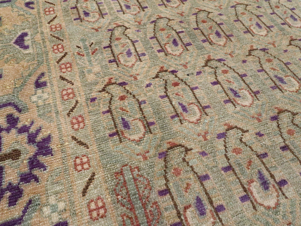 Vintage Persian Malayer Accent Rug, No.28599 - Gsblank