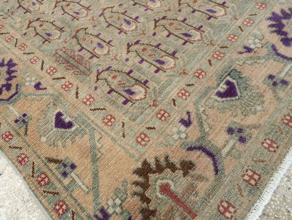 Vintage Persian Malayer Accent Rug, No.28599 - Gsblank