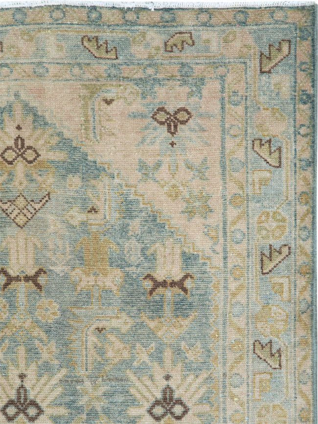 Vintage Persian Malayer Throw Rug, No.28602 - Gsblank