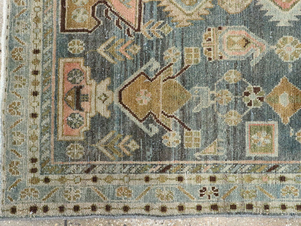 Vintage Persian Malayer Throw Rug, No.28606 - Gsblank