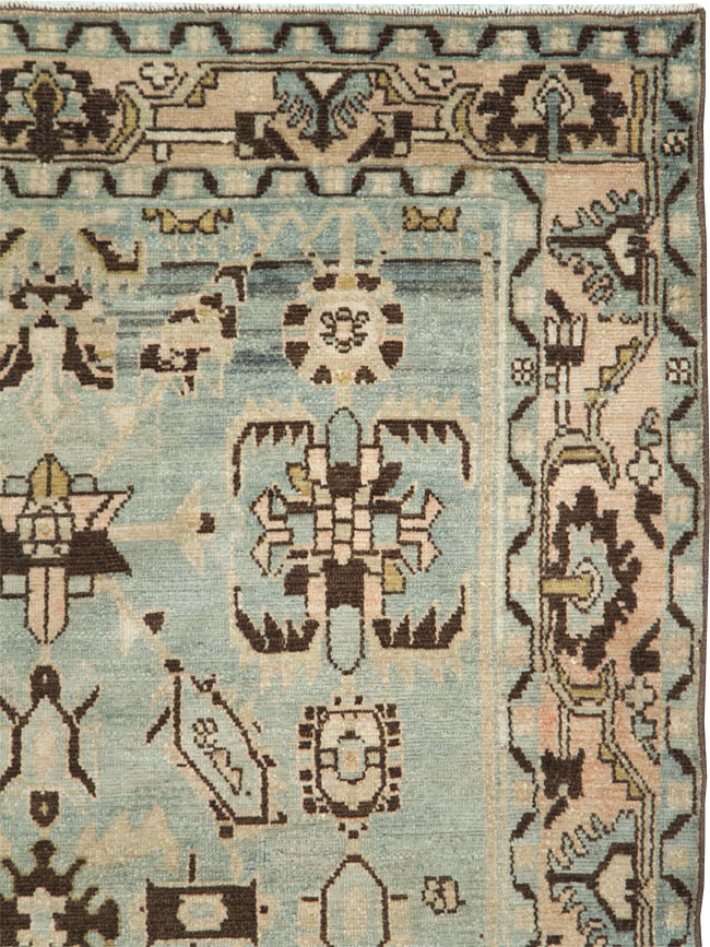 Vintage Persian Malayer Accent Rug, No.28608 - Gsblank