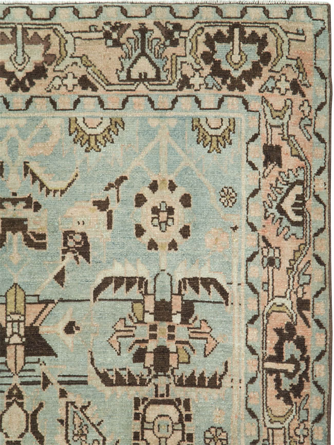 Vintage Persian Malayer Accent Rug, No.28608 - Gsblank