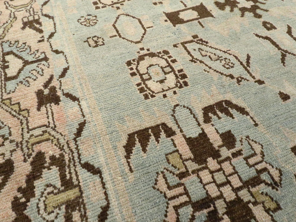 Vintage Persian Malayer Accent Rug, No.28608 - Gsblank