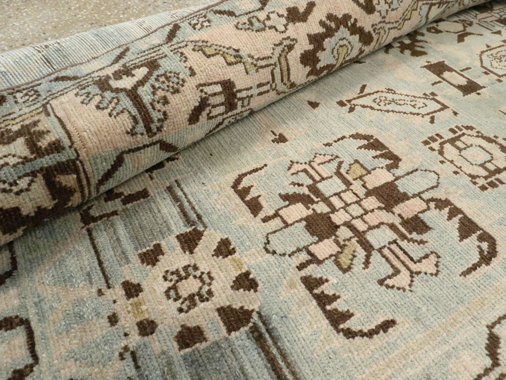 Vintage Persian Malayer Accent Rug, No.28608 - Gsblank