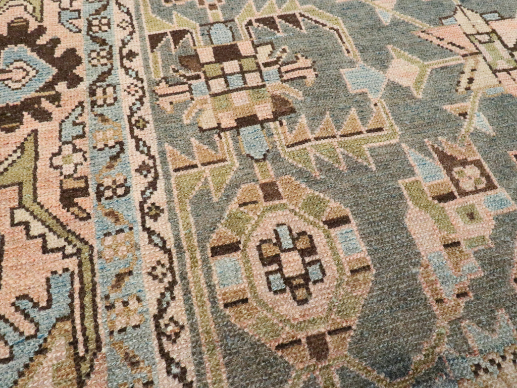 Vintage Persian Malayer Accent Rug, No.28611 - Gsblank