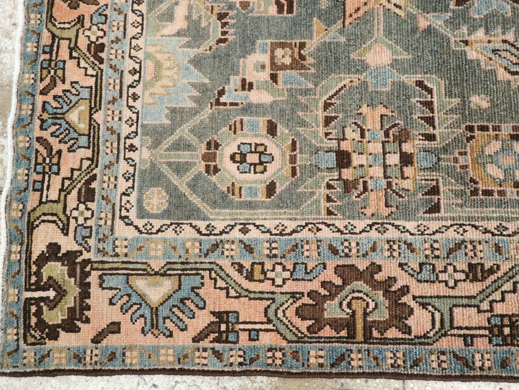 Vintage Persian Malayer Accent Rug, No.28611 - Gsblank