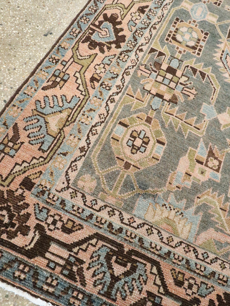 Vintage Persian Malayer Accent Rug, No.28611 - Gsblank