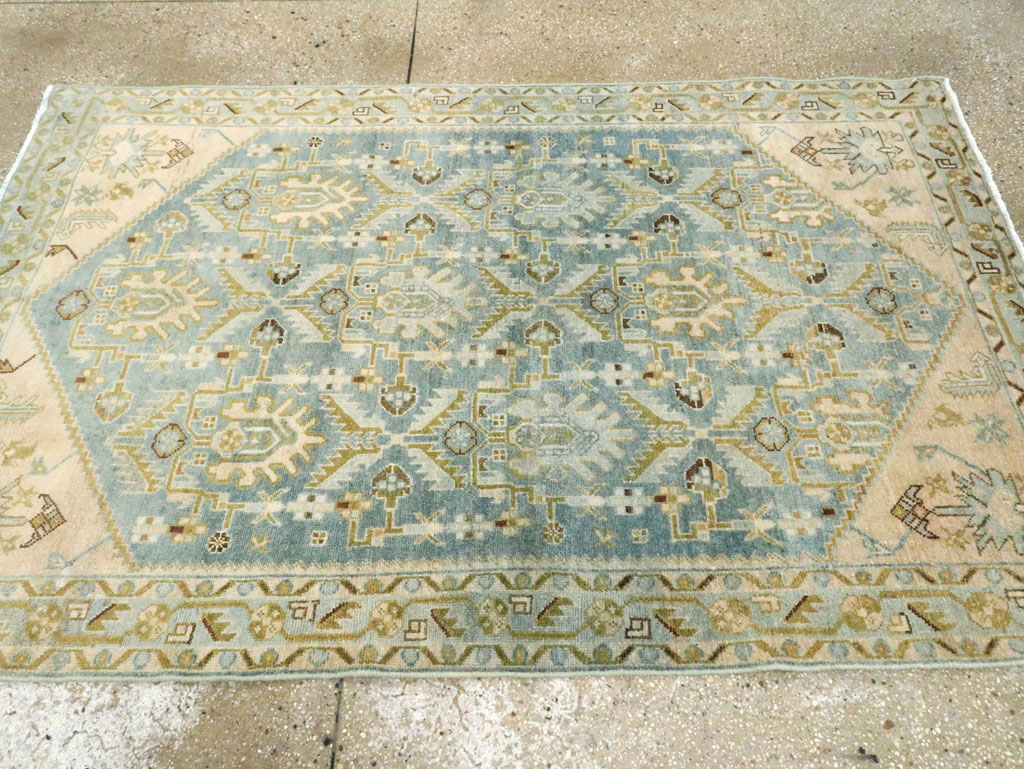 Vintage Persian Malayer Accent Rug, No.28613 - Gsblank