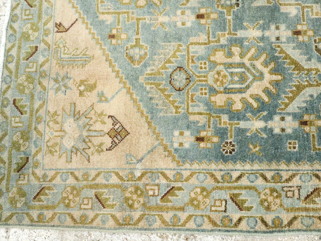 Vintage Persian Malayer Accent Rug, No.28613 - Gsblank
