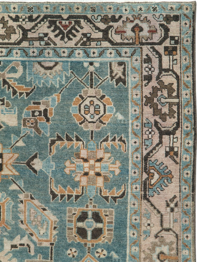 Vintage Persian Malayer Accent Rug, No.28615 - Gsblank