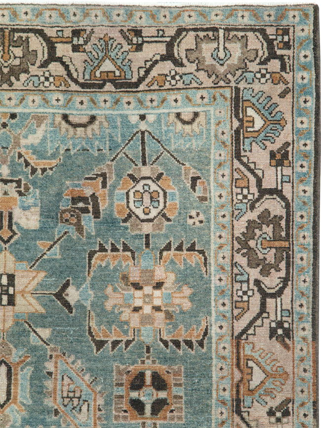 Vintage Persian Malayer Accent Rug, No.28615 - Gsblank
