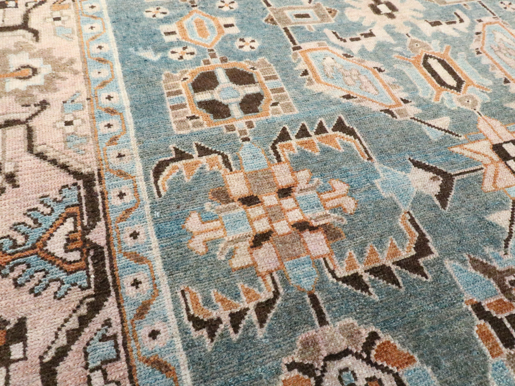 Vintage Persian Malayer Accent Rug, No.28615 - Gsblank