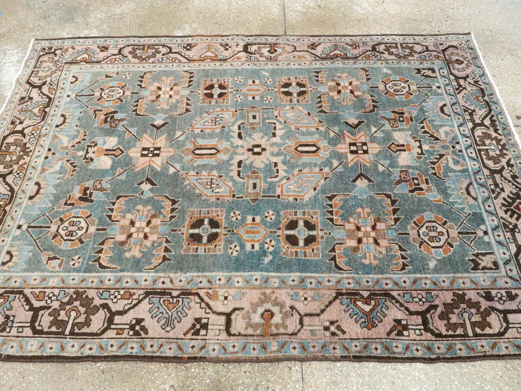 Vintage Persian Malayer Accent Rug, No.28615 - Gsblank