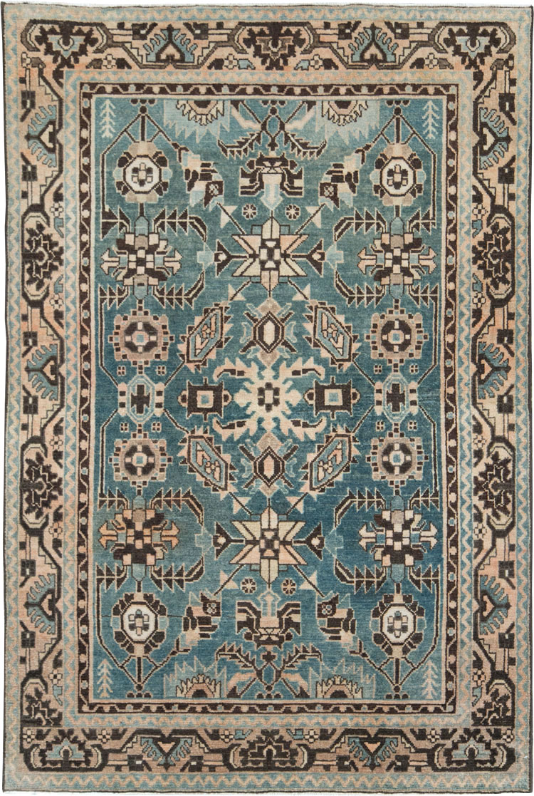 Vintage Persian Malayer Accent Rug, No.28616 - Gsblank