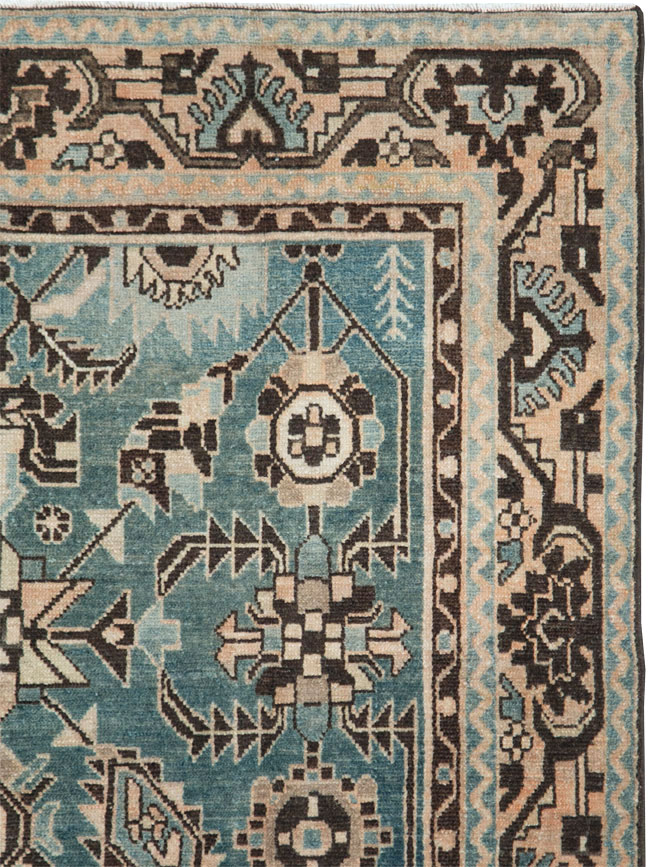 Vintage Persian Malayer Accent Rug, No.28616 - Gsblank