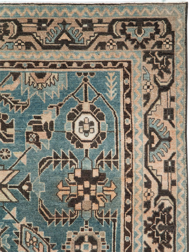 Vintage Persian Malayer Accent Rug, No.28616 - Gsblank
