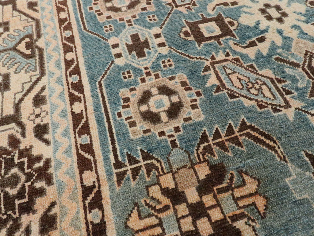 Vintage Persian Malayer Accent Rug, No.28616 - Gsblank