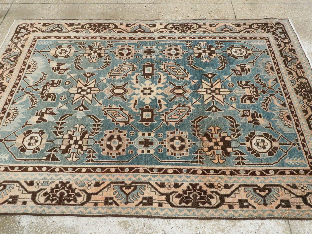 Vintage Persian Malayer Accent Rug, No.28616 - Gsblank