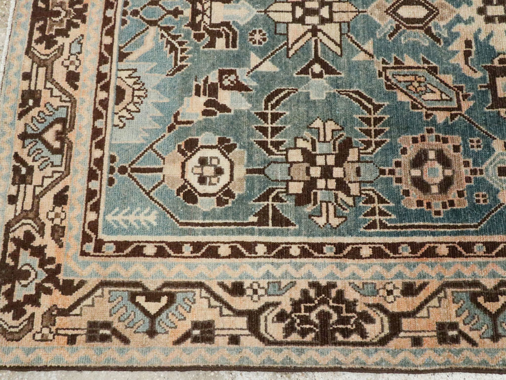 Vintage Persian Malayer Accent Rug, No.28616 - Gsblank