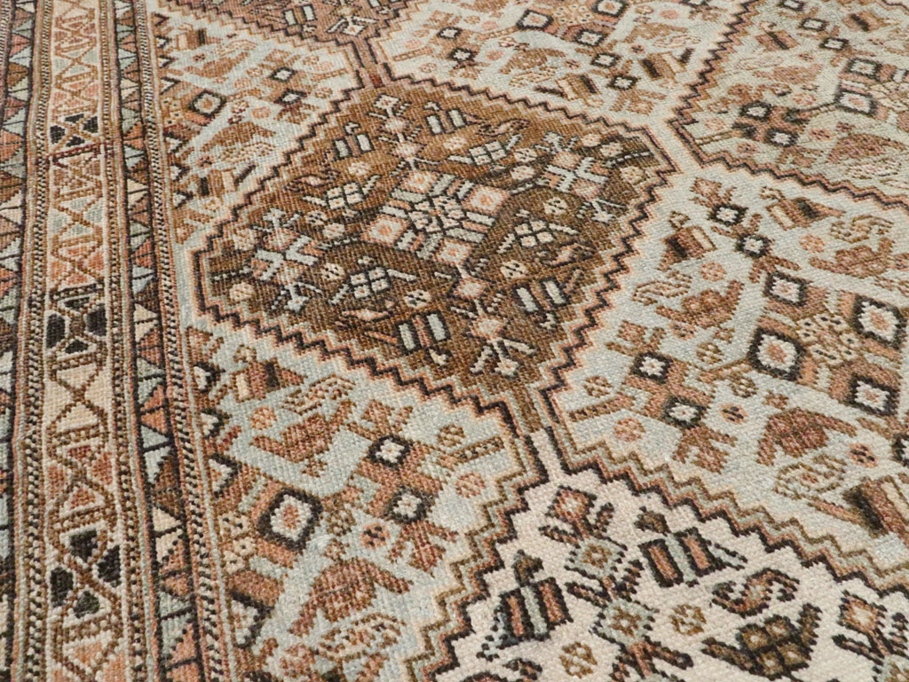 Antique Persian Afshar Accent Rug, No.28618 - Gsblank