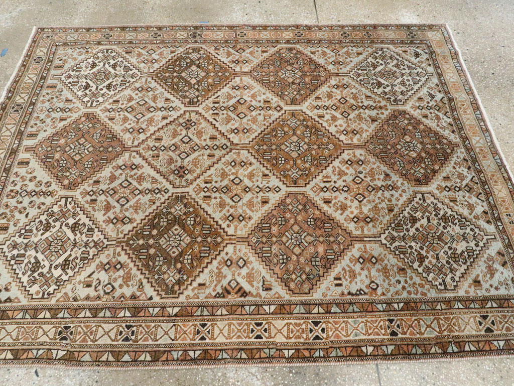 Antique Persian Afshar Accent Rug, No.28618 - Gsblank