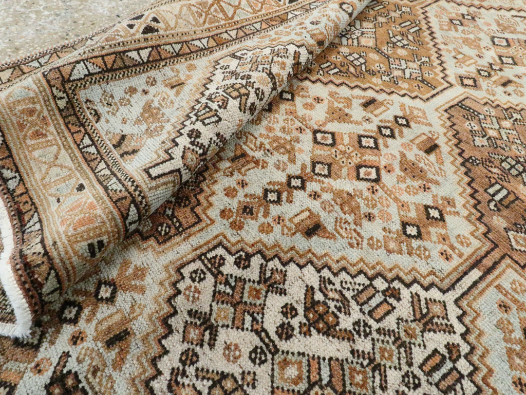 Antique Persian Afshar Accent Rug, No.28618 - Gsblank