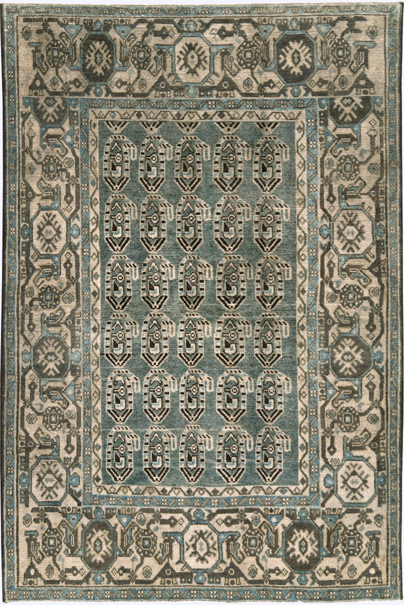 Vintage Persian Malayer Accent Rug, No.28621 - Gsblank