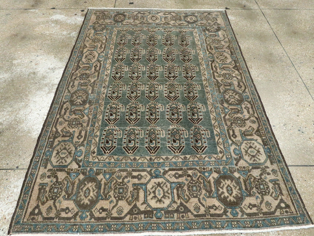 Vintage Persian Malayer Accent Rug, No.28621 - Gsblank
